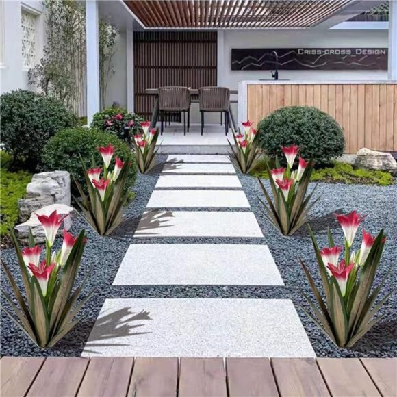 Homight Metal Agave Plant Outdoor Decoration Outdoor Garden Decoration Lily - Picture 9 of 14